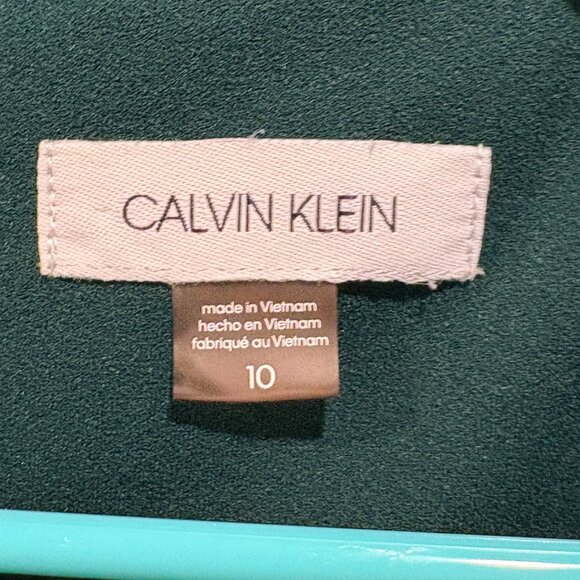 Make me an offer! Calvin Klein Dress Green Size 10 - Picture 3 of 4